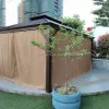 Aluminum Frame Canopy Gazebo Pergola Double Metal Roof Outdoor Furniture Pavilion Hardtop Permanent Mosquito Protection Mandela