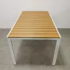 Aluminum Modern Outdoor Dining Table Set 4 8 Seater for Courtyard Hotel Use Garden Patio Chair Set