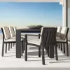 Aluminum Outdoor Dining Set 6 Seater Modern Garden Furniture for Luxury Villa Terrace