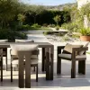 Aluminum Patio Dining Set Modern Outdoor Table and Chairs for Boutique Hotel Balcony and Villa