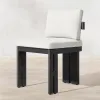 Aluminum Patio Dining Set Modern Outdoor Table and Chairs for Boutique Hotel Balcony and Villa