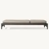 Avant-Garde Aluminum Poolside Daybed Modern Outdoor Sun Lounger Set for Luxury Resort and Private Villa