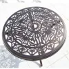 Balcony European Design Villa Outdoor Aluminum Alloy Garden Dining Table Set Waterproof Lightweight Features for Hotel Park