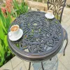 Balcony European Design Villa Outdoor Aluminum Alloy Garden Dining Table Set Waterproof Lightweight Features for Hotel Park