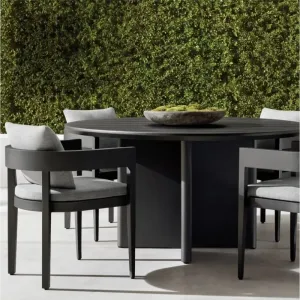 Bar Height Aluminum Bistro Set-Modern 6 Seat High Table Stools-Lightweight Waterproof Outdoor Dining for Hotel Patio Poolside