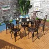 Bruno Rey Style Cast Aluminum European Design Outdoor Villa Park Courtyard Chair