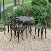 Bruno Rey Style Cast Aluminum European Design Outdoor Villa Park Courtyard Chair
