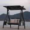 Children's Modern Outdoor Aluminum Swing Set with Waterproof Cushion for Playground Courtyard School Backyard