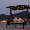 Children's Modern Outdoor Aluminum Swing Set with Waterproof Cushion for Playground Courtyard School Backyard