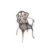 Classic Vine Scroll Cast Aluminum European Design Rocking Dining Chair Handle for Outdoor Use Villa Courtyard Hotel Warehouse