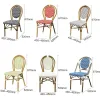 Colorful Modern Villa Outdoor Garden Furniture Durable Lightweight Portable Patio PE Rattan Chair Aluminum Frame Waterproof