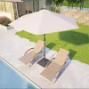 Commercial Grade Aluminum Chaise Lounge Treslin Mesh Fabric Modern Design UV Resistant Eco-Friendly Durable Outdoor Courtyard