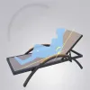 Commercial Grade Aluminum Chaise Lounge Treslin Mesh Fabric Modern Design UV Resistant Eco-Friendly Durable Outdoor Courtyard