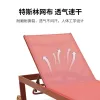 Commercial Grade Modern Design Wing Back Chaise Lounge Treslin Mesh Fabric Outdoor Garden Park Pool Warehouse Courtyard