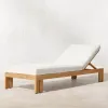 Commercial Grade Teak Chaise Lounge for Hotel Villa Courtyard Use Portable Design with Adjustable Backrest and Custom Color