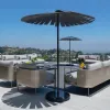 Commercial Luxury Aluminum Contemporary Outdoor Sofa Set with Waterproof Cushions for Hotel and Garden Use