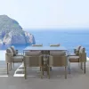 Commercial Luxury Aluminum Contemporary Outdoor Sofa Set with Waterproof Cushions for Hotel and Garden Use