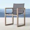 Contemporary Grade A Teak Wood Outdoor Dining Furniture Set for Luxury Villa Garden and Upscale Resort Hotel Patio Area