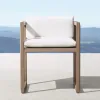 Contemporary Grade A Teak Wood Outdoor Dining Furniture Set for Luxury Villa Garden and Upscale Resort Hotel Patio Area
