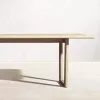 Contemporary Solid Teak Wood Garden Dining Furniture Set Weather Resistant for Luxury Villa and High-end Resort Patio