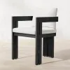 Curved Aluminum Garden Dining Set Modern Outdoor Table And Chairs For Luxury Villa And Resort