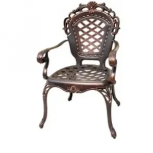 Custom Logo Cast Aluminum European Design Durable Outdoor Conference Chair