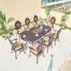 Custom Logo Cast Aluminum European Design Durable Outdoor Conference Chair