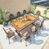Custom Logo Cast Aluminum European Design Durable Outdoor Conference Chair