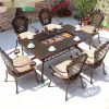 Custom Logo Cast Aluminum European Design Durable Outdoor Conference Chair