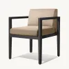 Designer Collection Aluminum Outdoor Dining Set Modern Contemporary Garden Table Chairs for Villa