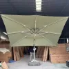 Designer Printed Luxury Foldable Lightweight Waterproof Umbrella for 5-Star Resort Pool Outdoor Furniture