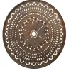Durable Antique Bronze Cast Aluminum Bistro Table European Tulip Design Quick-Dry Cushion-Patio Set for Villa Hotel Apartment