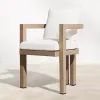 Durable Solid Teak Wood Patio Dining Set Modern Outdoor Table and Chairs for High-end Resort and Star Hotel Garden Decor