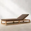 Elegant Grade A Teak Wood Outdoor Sun Lounger Adjustable Garden Furniture for Luxury Resort Hotel and Private Estate Villa