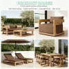 Elegant Grade A Teak Wood Outdoor Sun Lounger Adjustable Garden Furniture for Luxury Resort Hotel and Private Estate Villa