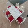 Empire Series Durable Aluminum Alloy Neoclassical European Outdoor Dining Table for Hotels Villas Parks Living Rooms