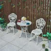 European Style Outdoor Die Cast Aluminum Dining Table for Courtyard Villa Use