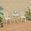 European Style Outdoor Die Cast Aluminum Dining Table for Courtyard Villa Use