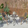 European Style Outdoor Die Cast Aluminum Dining Table for Courtyard Villa Use
