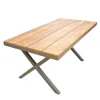 Extra Large 6-Seater Commercial Aluminum Waterproof Durable Dining Set Outdoor Tables for Resort Villa Use