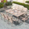 Extra Large 10-Seater Modern Durable Dining Set-Commercial Aluminum Outdoor Furniture for Resort Villa Courtyard Use