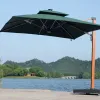 Freestanding Foldable Waterproof Lightweight Market Umbrella with Crank Lift for Hotel Use and Easy Operation