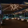 Freestanding Foldable Waterproof Lightweight Market Umbrella with Crank Lift for Hotel Use and Easy Operation