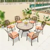 Greek Key Pattern Aluminum Alloy European Design Durable Outdoor Poolside Chair for Farmhouse Park Courtyard Villa
