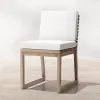 Handcrafted Grade A Teak Wood Outdoor Dining Set Rectangular Table with Chairs for Luxury Hotel Terrace and Resort Decor
