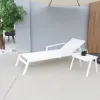 Heavy Duty Aluminum Eco-Friendly UV Resistant Portable Modern Pool Sun Lounger for Hotel Resort Villa Patio