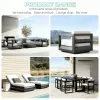 Heavy Duty Aluminum Outdoor Sofa Set Commercial Grade Resort Furniture Weatherproof Patio Sectional for Luxury Hotel