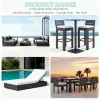 Heavy Duty Aluminum Sunlounger for Resort Pool and Beach Adjustable Outdoor Recliner Chair Commercial Patio Furniture