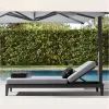 Heavy Duty Commercial Aluminum Sunlounger for Resort Pool and Beach Adjustable Outdoor Patio Recliner Chair