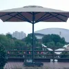 Heavy Duty Lightweight Windproof Foldable Waterproof Anti-UV Outdoor Furniture Umbrella for Hospital Hotel Use